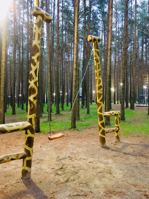 Качель "жирафы" в Детском парке снова работае